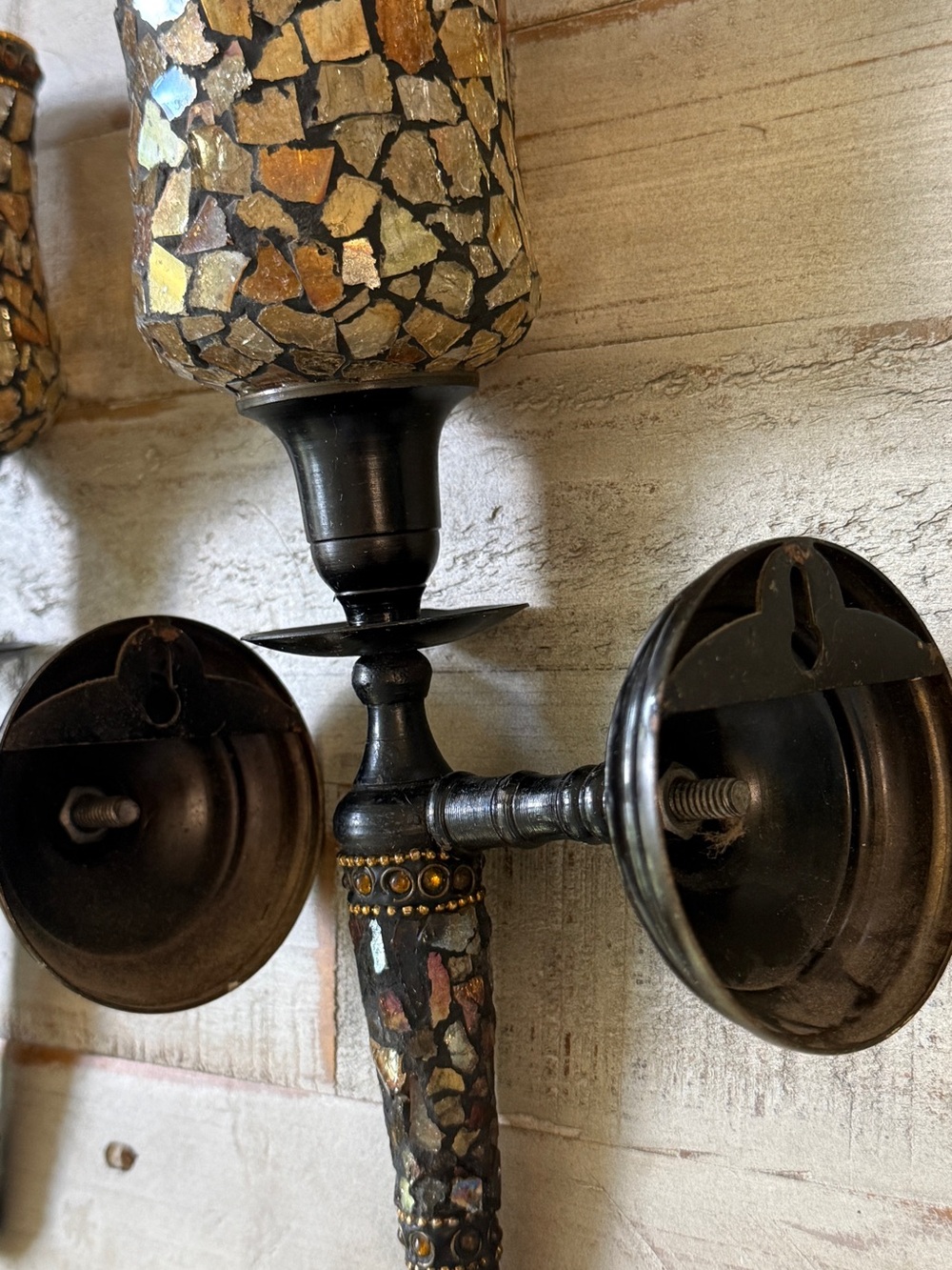 PartyLite Global Fusion Mosaic Candle
Wall Sconces - Set of 2 - Picture 8 of 9